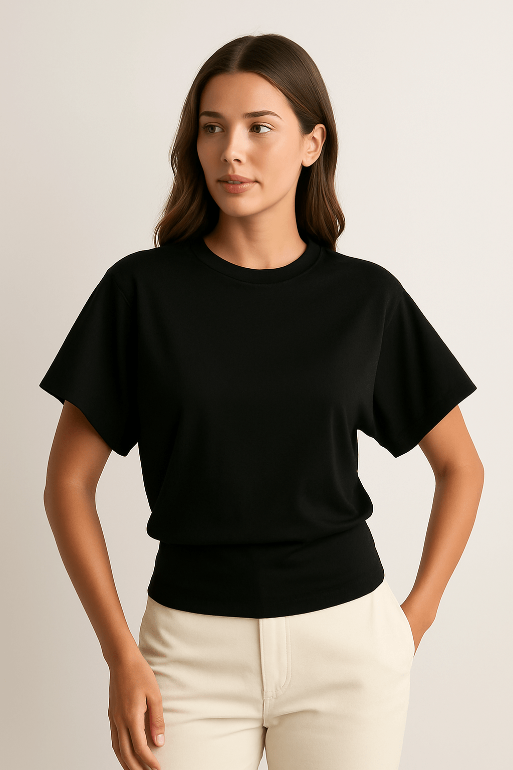 Ashford | Relaxed Fit T-Shirt – Ashford Trendy Tee With Wide Sleeves And Relaxed Fit - Ashford London Clothing