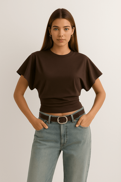 Ashford | Relaxed Fit T-Shirt – Ashford Trendy Tee With Wide Sleeves And Relaxed Fit - Ashford London Clothing