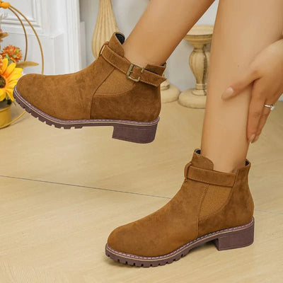 Ashford | Roby – Women’s Outdoor Boots with Belt Buckle – PU Leather