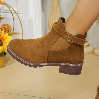 Ashford | Roby – Women’s Outdoor Boots with Belt Buckle – PU Leather