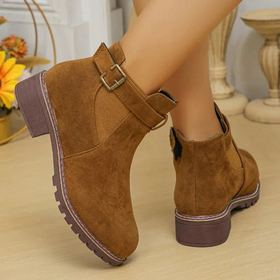 Ashford | Roby – Women’s Outdoor Boots with Belt Buckle – PU Leather