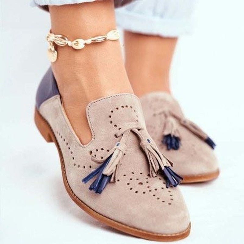 Ashford | Roisin – Women’s Leather Loafers with Tassel Detail - Ashford London Clothing