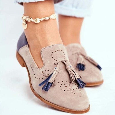 Ashford | Roisin – Women’s Leather Loafers with Tassel Detail - Ashford London Clothing