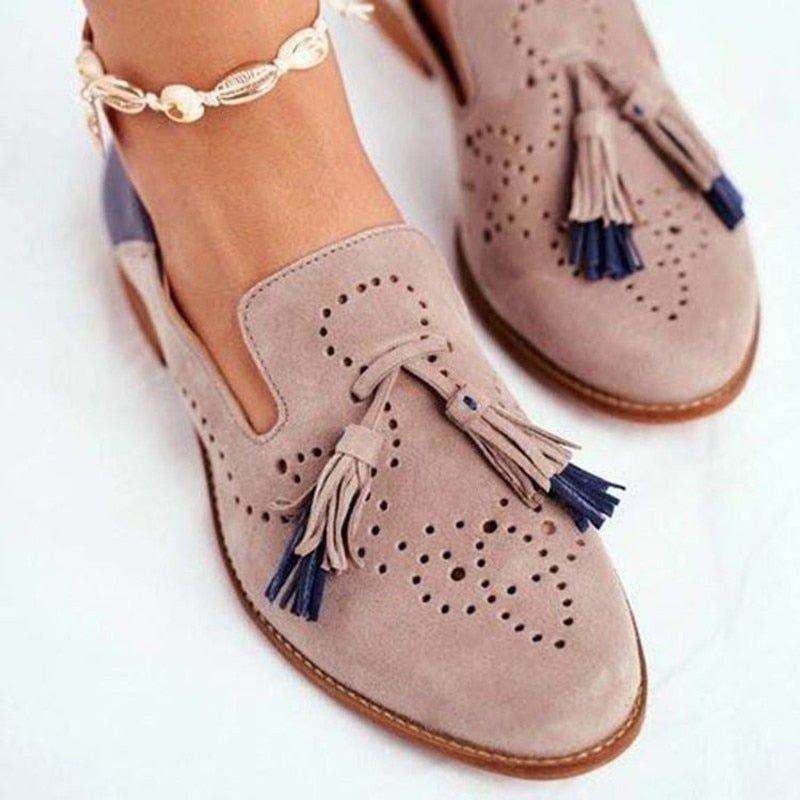 Ashford | Roisin – Women’s Leather Loafers with Tassel Detail - Ashford London Clothing