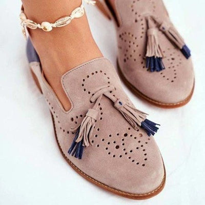 Ashford | Roisin – Women’s Leather Loafers with Tassel Detail - Ashford London Clothing