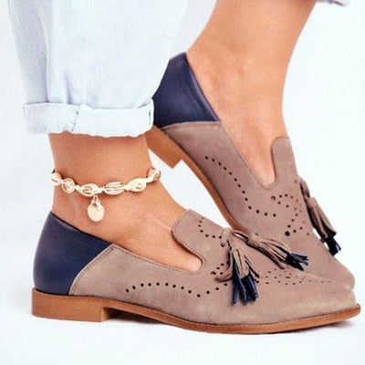 Ashford | Roisin – Women’s Leather Loafers with Tassel Detail - Ashford London Clothing