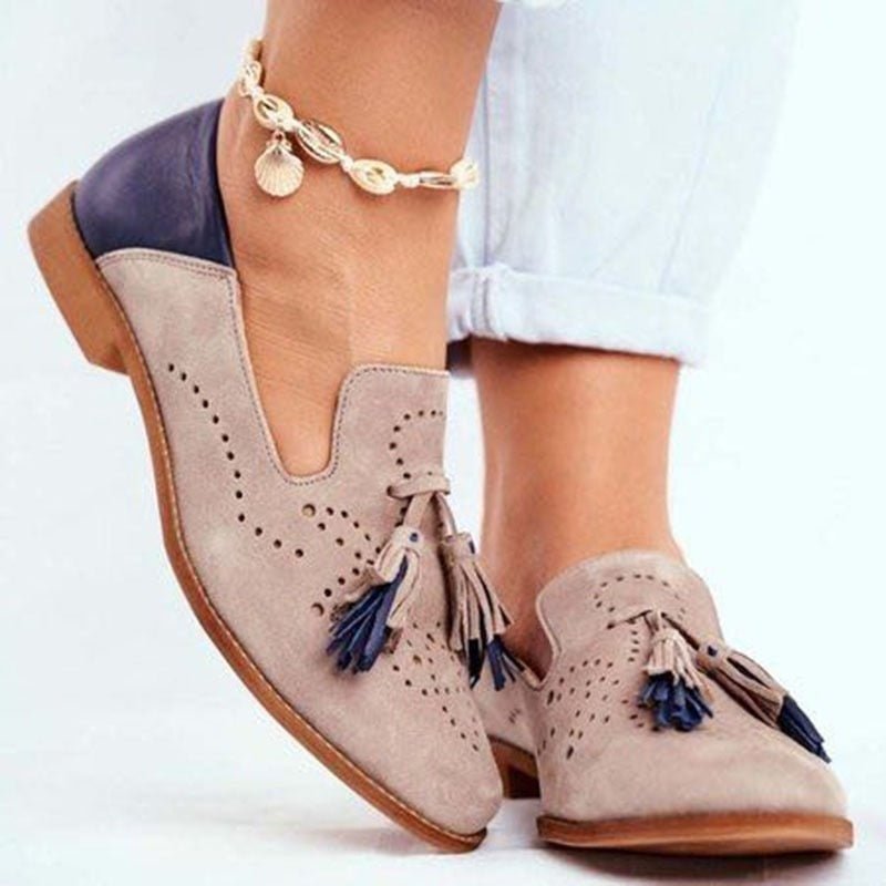 Ashford | Roisin – Women’s Leather Loafers with Tassel Detail - Ashford London Clothing