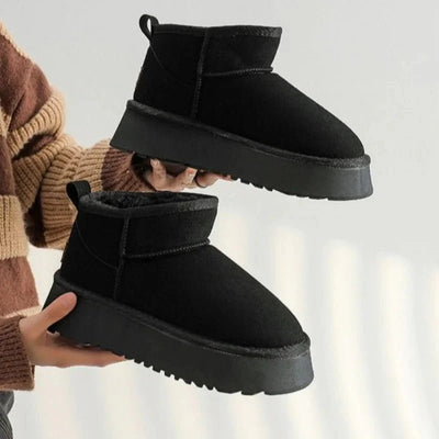 Ashford | Romina – Women’s Suede-Look Ankle Boots with Plush Lining & Rugged Sole