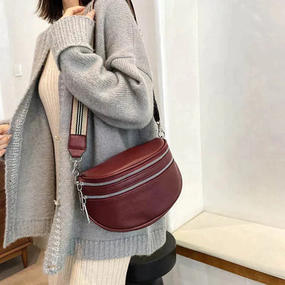 Ashford | Sabine – Women’s Shoulder Bag – Faux Leather – Structured Design – Adjustable Crossbody Strap - Ashford London Clothing