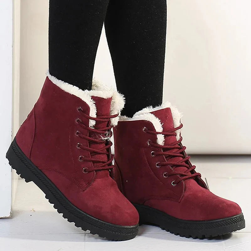 Ashford | Sanni – Women’s Plush Lined Boots – Low Heel, Cozy & Stylish