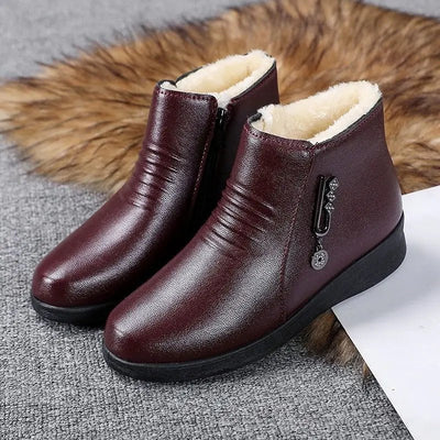 Ashford | Sienna – Women’s Ankle Boots with Metallic Detail, Side Zip & Plush Lining