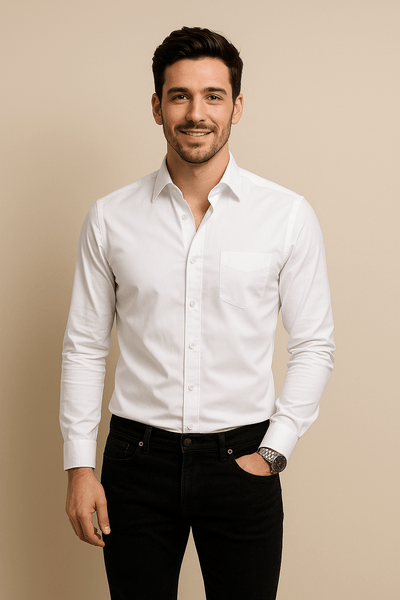 ASHFORD | Signature Breathable Stretch Long - Sleeve Shirt - Ashford London Clothing