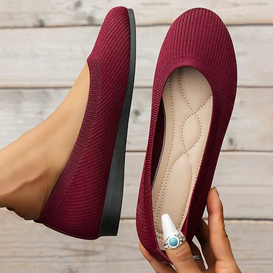 Ashford | Signe – Women’s Loafers – Knit Fabric Slip - On with Orthopedic Support - Ashford London Clothing