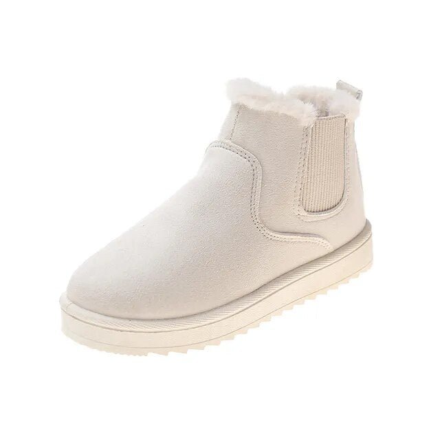 Ashford | Sigrid – Women’s Fluffy Thermal Slip-On Snow Boots with Fleece Lining