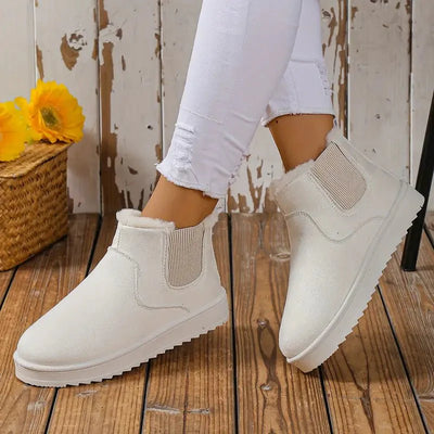 Ashford | Sigrid – Women’s Fluffy Thermal Slip-On Snow Boots with Fleece Lining