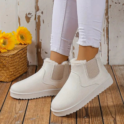 Ashford | Sigrid – Women’s Fluffy Thermal Slip-On Snow Boots with Fleece Lining
