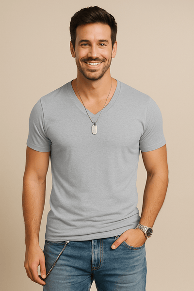 ASHFORD | Slim - Fit Soft - V - Neck T-Shirt - Ashford London Clothing