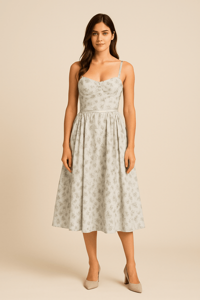 Ashford | Summer V Neck Dress - Ashford London Clothing