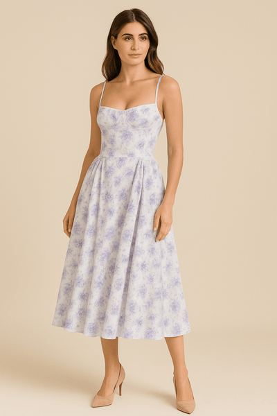 Ashford | Summer V Neck Dress - Ashford London Clothing