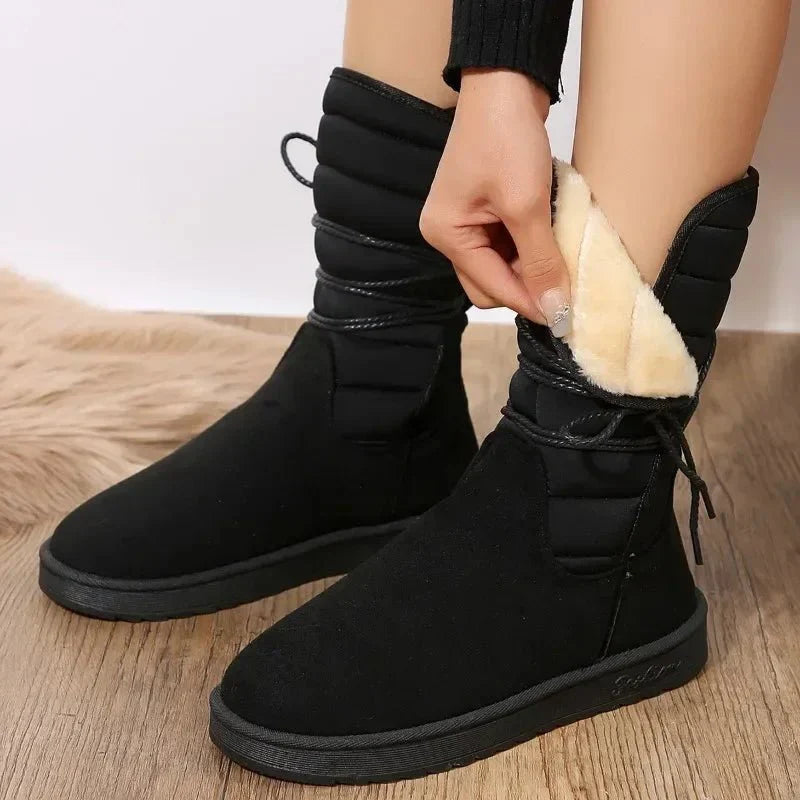 Ashford | Svala – Women’s Lace-Up Boots with Fur Lining