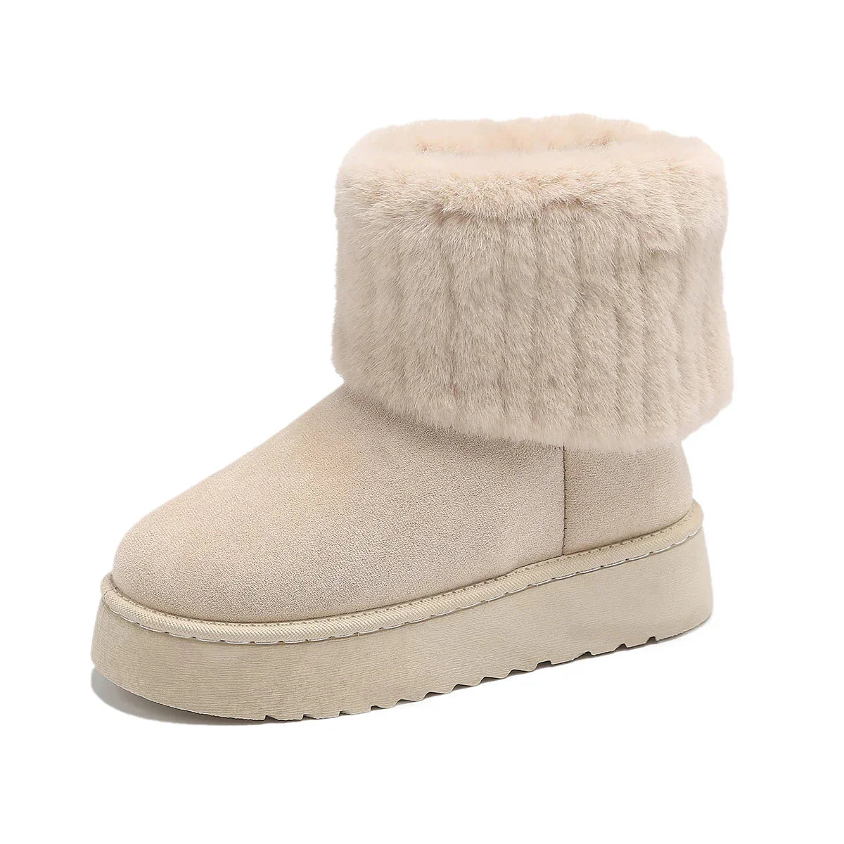 Ashford | Veera – Women’s Luxurious Fur Lined Boots – Flat Heel, Cozy & Elegant