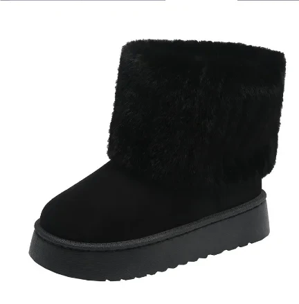 Ashford | Veera – Women’s Luxurious Fur Lined Boots – Flat Heel, Cozy & Elegant