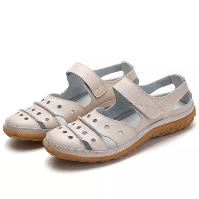 Ashford | Women’s Comfort Sandals – Leather Look – Adjustable Straps – Cushioned Sole - Ashford London Clothing