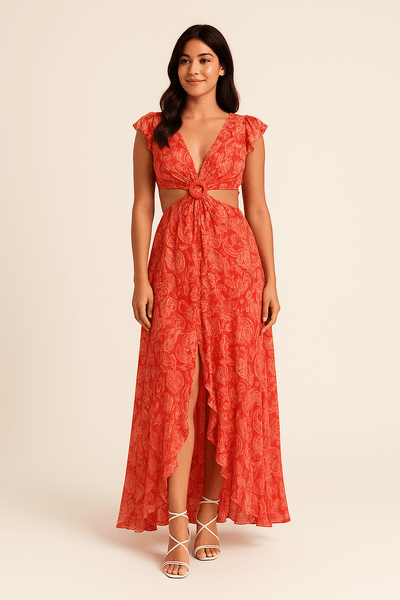 Ashford | Womens Floral Maxi Dress - Ashford London Clothing