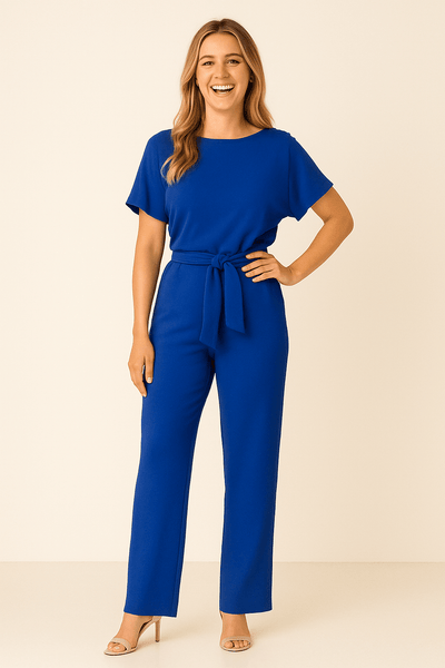 Ashford | Women's Jumpsuit – Elegant Fit with Belted Waist & Relaxed Legs - Ashford London Clothing