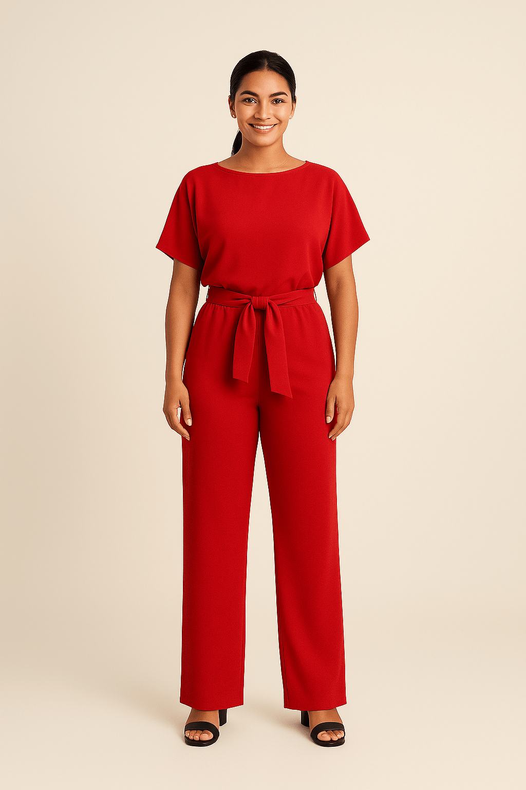 Ashford | Women's Jumpsuit – Elegant Fit with Belted Waist & Relaxed Legs - Ashford London Clothing