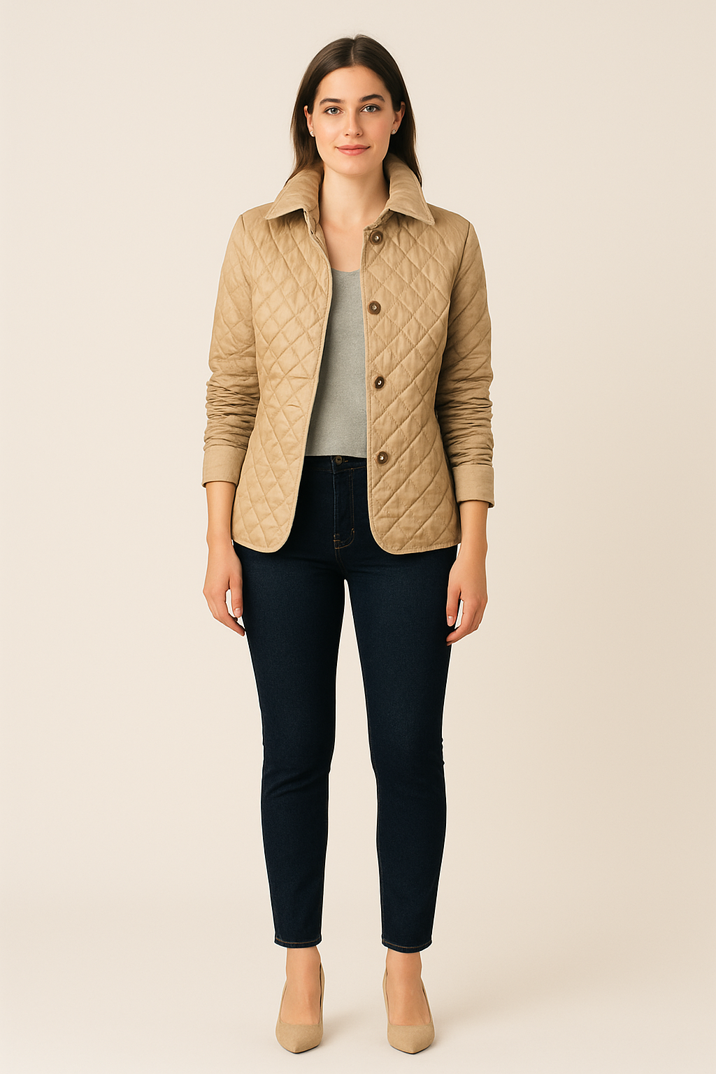 Ashford | Quilted Coat Button - Lightweight