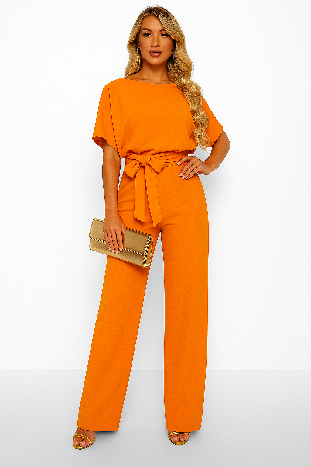 Ashford | Jules Womens Simple And Chic Jumpsuit
