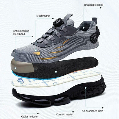 Ashford | Recoil – Men’s Safety Sneakers with Reinforced Toe – Anti-Puncture Grip