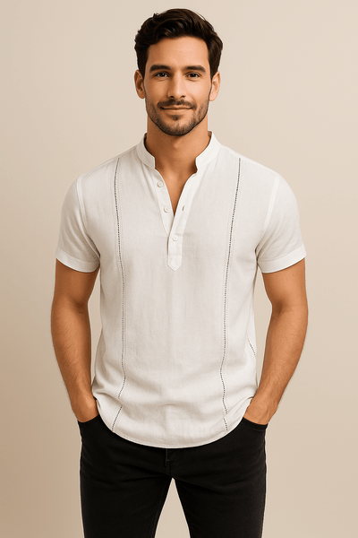Relaxed - Fit Breathable Short - Sleeve Shirt - Ashford London Clothing